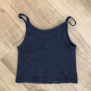 Brandy Melville Cropped Navy Blue Tank